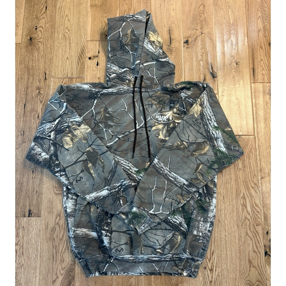 Dairy Boy Women's Camouflage Boyfriend Hoodie Size Medium